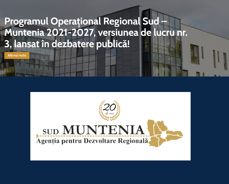 POR 2021-2027 - Dezbatere publică